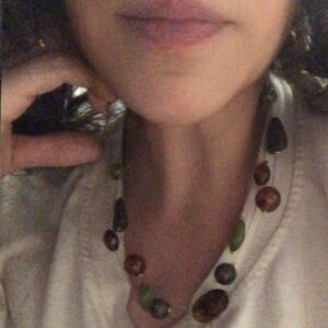 Multicolor Beaded Invisible chain Necklace